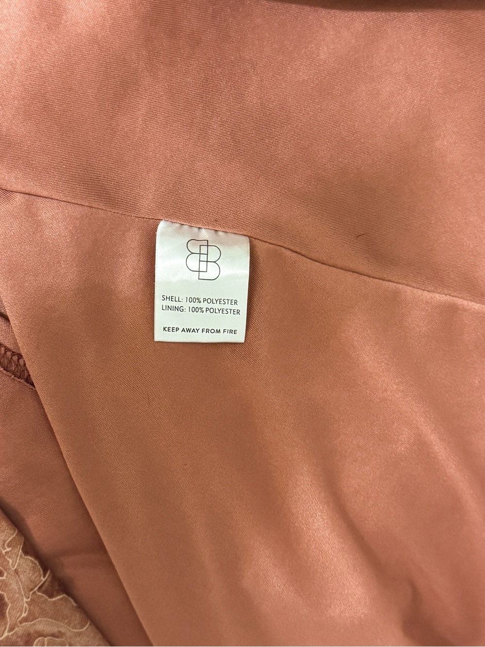 Baltic Born Terracotta Floral Tie-Waist Satin Paula Maxi Dress 2XL - Picture 7 of 7